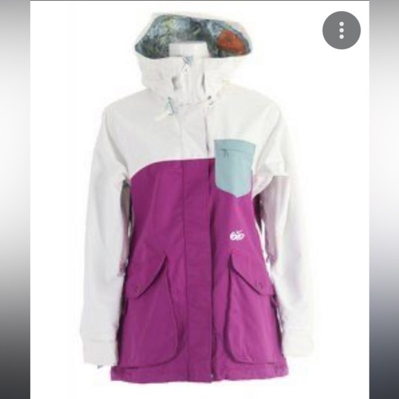 Nike NWT Winter Coat 6.0 Kesek Jacket Purple White Sz S Snowboard Ski Deadstock - Picture 16 of 16
